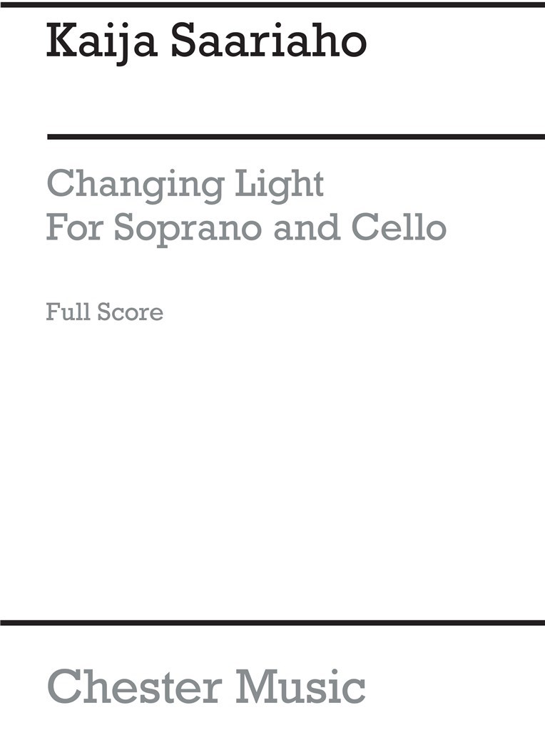 Changing Light (Soprano/Cello)
